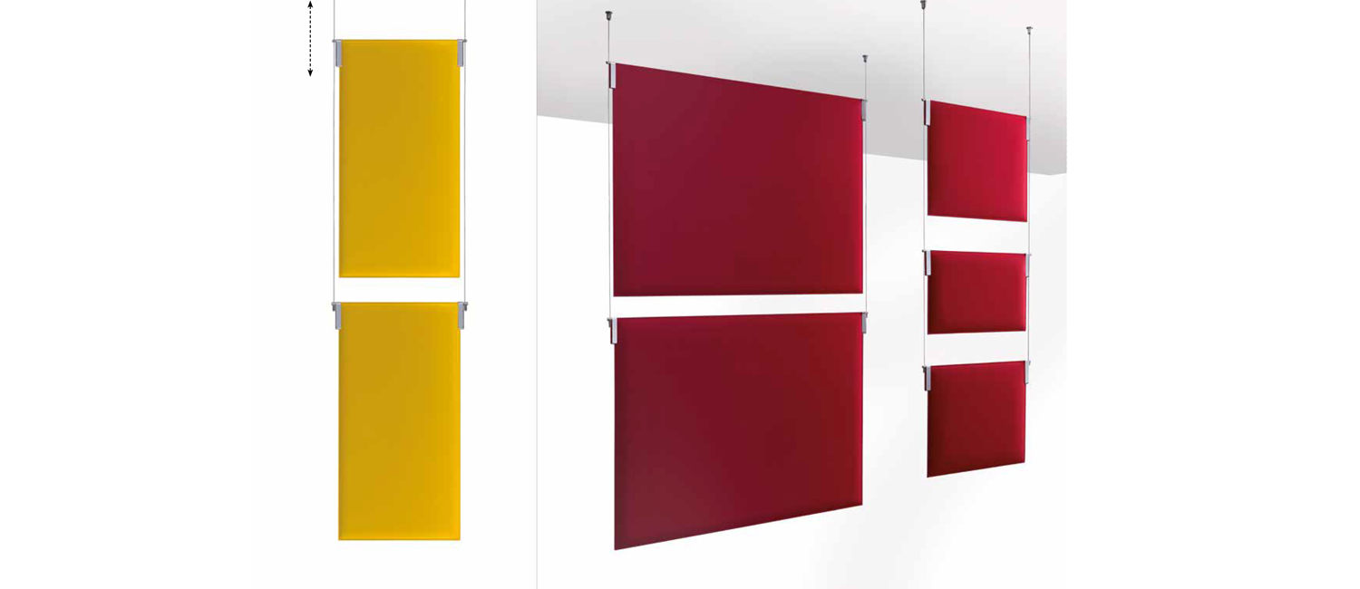 BAFFLE SOUND ABSORBING CEILING SYSTEM